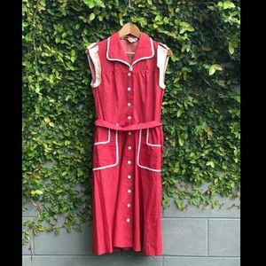Vintage Button Up Dress